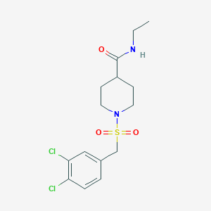 1-[(3,4-dichlorobenzyl)sulfonyl]-N-ethyl-4-piperidinecarboxamide