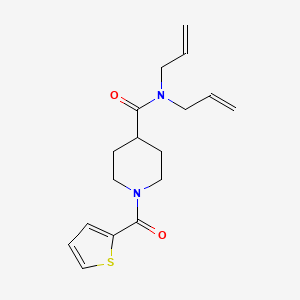 N,N-diallyl-1-(2-thienylcarbonyl)-4-piperidinecarboxamide