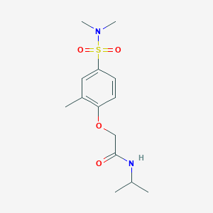 2-{4-[(dimethylamino)sulfonyl]-2-methylphenoxy}-N-isopropylacetamide