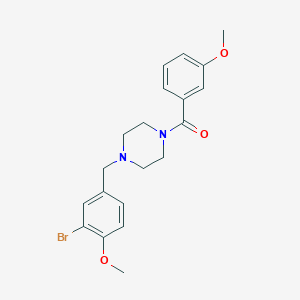 molecular formula C20H23BrN2O3 B444931 [4-(3-Bromo-4-methoxy-benzyl)-piperazin-1-yl]-(3-methoxy-phenyl)-methanone 