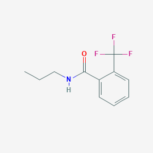 molecular formula C11H12F3NO B4449327 N-propyl-2-(trifluoromethyl)benzamide 