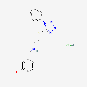 N-(3-methoxybenzyl)-2-[(1-phenyl-1H-tetrazol-5-yl)thio]ethanamine hydrochloride