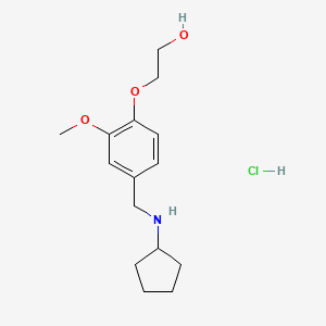 2-{4-[(cyclopentylamino)methyl]-2-methoxyphenoxy}ethanol hydrochloride