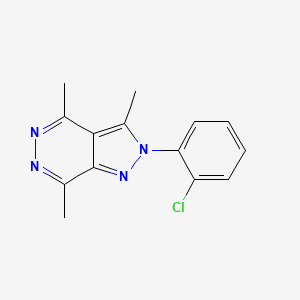 2-(2-chlorophenyl)-3,4,7-trimethyl-2H-pyrazolo[3,4-d]pyridazine