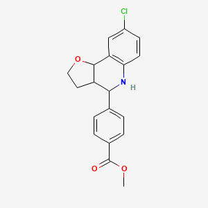 methyl 4-(8-chloro-2,3,3a,4,5,9b-hexahydrofuro[3,2-c]quinolin-4-yl)benzoate