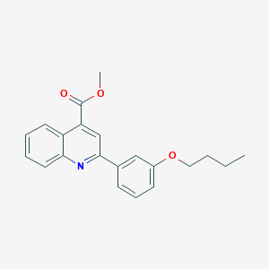 molecular formula C21H21NO3 B444939 Methyl 2-(3-butoxyphenyl)-4-quinolinecarboxylate 
