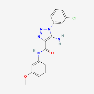 5-amino-1-(3-chlorophenyl)-N-(3-methoxyphenyl)-1H-1,2,3-triazole-4-carboxamide