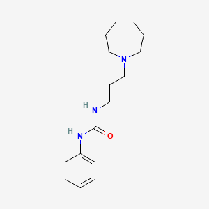 molecular formula C16H25N3O B4449447 N-[3-(1-azepanyl)propyl]-N'-phenylurea 