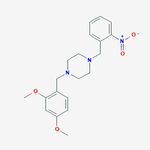 1-(2,4-Dimethoxybenzyl)-4-(2-nitrobenzyl)piperazine