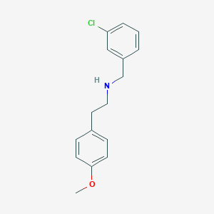 molecular formula C16H18ClNO B444948 N-(3-chlorobenzyl)-2-(4-methoxyphenyl)ethanamine CAS No. 353773-94-1