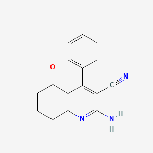 2-amino-5-oxo-4-phenyl-5,6,7,8-tetrahydro-3-quinolinecarbonitrile