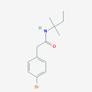 2-(4-bromophenyl)-N-(2-methylbutan-2-yl)acetamide