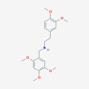molecular formula C20H27NO5 B444950 2-(3,4-dimethoxyphenyl)-N-(2,4,5-trimethoxybenzyl)ethanamine 