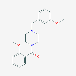 molecular formula C20H24N2O3 B444952 1-(2-Methoxybenzoyl)-4-(3-methoxybenzyl)piperazine 