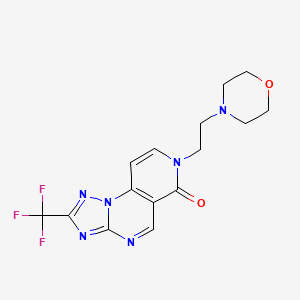 7-[2-(4-morpholinyl)ethyl]-2-(trifluoromethyl)pyrido[3,4-e][1,2,4]triazolo[1,5-a]pyrimidin-6(7H)-one