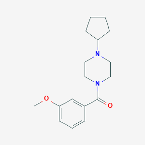 molecular formula C17H24N2O2 B444954 1-Cyclopentyl-4-(3-methoxybenzoyl)piperazine 