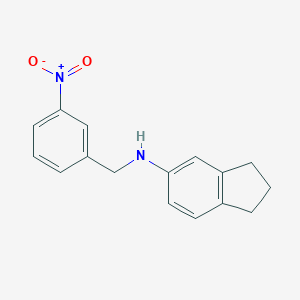 molecular formula C16H16N2O2 B444955 N-(3-nitrobenzyl)-5-indanamine 