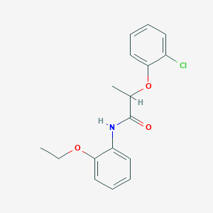 molecular formula C17H18ClNO3 B4449555 2-(2-chlorophenoxy)-N-(2-ethoxyphenyl)propanamide 