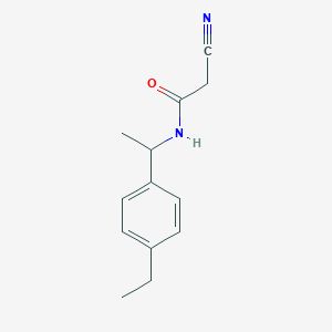 2-cyano-N-[1-(4-ethylphenyl)ethyl]acetamide