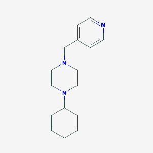 molecular formula C16H25N3 B444958 1-Cyclohexyl-4-(pyridin-4-ylmethyl)piperazine 