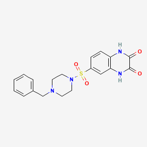 6-[(4-benzyl-1-piperazinyl)sulfonyl]-1,4-dihydro-2,3-quinoxalinedione