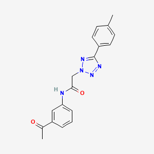 N-(3-acetylphenyl)-2-[5-(4-methylphenyl)-2H-tetrazol-2-yl]acetamide