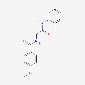 4-methoxy-N-{2-[(2-methylphenyl)amino]-2-oxoethyl}benzamide