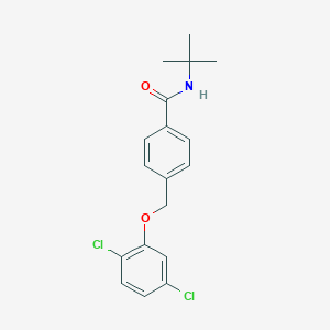 molecular formula C18H19Cl2NO2 B444963 N-tert-butyl-4-[(2,5-dichlorophenoxy)methyl]benzamide 