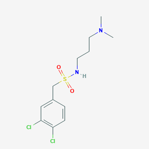 1-(3,4-dichlorophenyl)-N-[3-(dimethylamino)propyl]methanesulfonamide