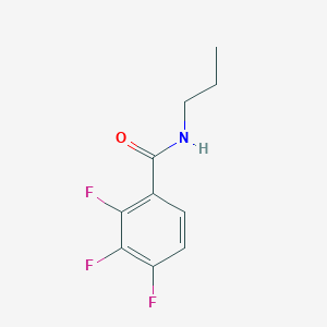 molecular formula C10H10F3NO B4449637 2,3,4-trifluoro-N-propylbenzamide 