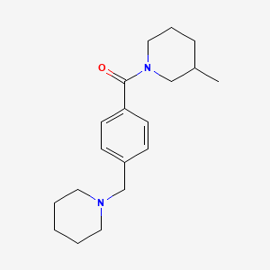 3-methyl-1-[4-(1-piperidinylmethyl)benzoyl]piperidine