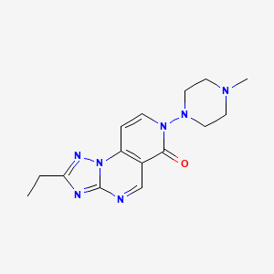 molecular formula C15H19N7O B4449655 2-ethyl-7-(4-methyl-1-piperazinyl)pyrido[3,4-e][1,2,4]triazolo[1,5-a]pyrimidin-6(7H)-one 