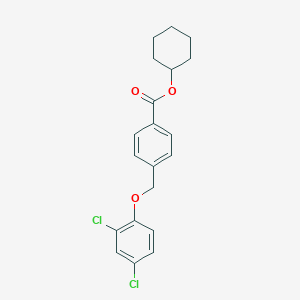 molecular formula C20H20Cl2O3 B444966 Cyclohexyl 4-[(2,4-dichlorophenoxy)methyl]benzoate 
