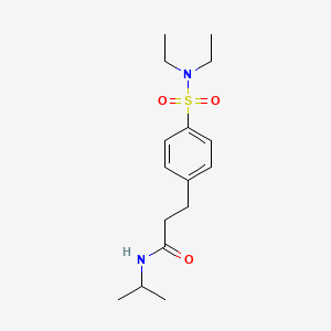 3-[4-(diethylsulfamoyl)phenyl]-N-(propan-2-yl)propanamide