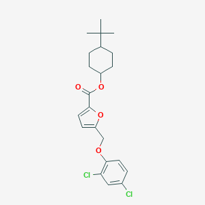 molecular formula C22H26Cl2O4 B444967 4-Tert-butylcyclohexyl 5-[(2,4-dichlorophenoxy)methyl]-2-furoate 
