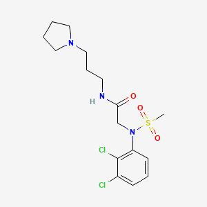 N~2~-(2,3-dichlorophenyl)-N~2~-(methylsulfonyl)-N~1~-[3-(1-pyrrolidinyl)propyl]glycinamide