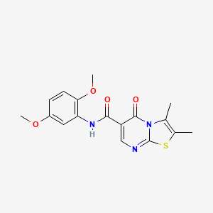 N-(2,5-dimethoxyphenyl)-2,3-dimethyl-5-oxo-5H-[1,3]thiazolo[3,2-a]pyrimidine-6-carboxamide