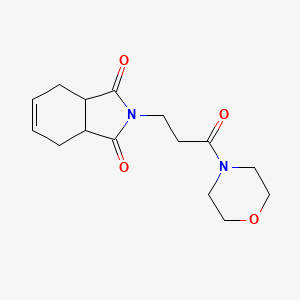 2-[3-(4-morpholinyl)-3-oxopropyl]-3a,4,7,7a-tetrahydro-1H-isoindole-1,3(2H)-dione