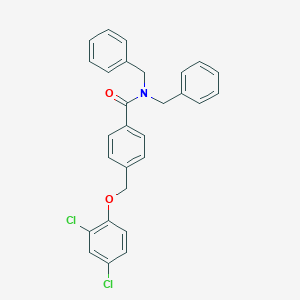 molecular formula C28H23Cl2NO2 B444974 N,N-dibenzyl-4-[(2,4-dichlorophenoxy)methyl]benzamide 