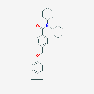 molecular formula C30H41NO2 B444975 4-[(4-tert-butylphenoxy)methyl]-N,N-dicyclohexylbenzamide 