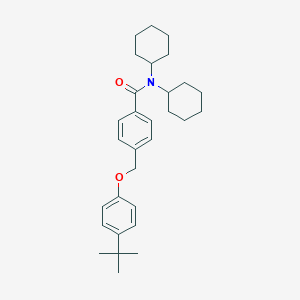 4-[(4-tert-butylphenoxy)methyl]-N,N-dicyclohexylbenzamide