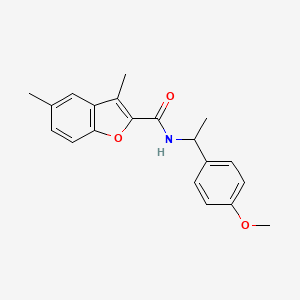 N-[1-(4-methoxyphenyl)ethyl]-3,5-dimethyl-1-benzofuran-2-carboxamide