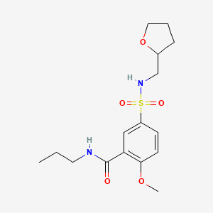 2-methoxy-N-propyl-5-{[(tetrahydro-2-furanylmethyl)amino]sulfonyl}benzamide