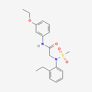 N~1~-(3-ethoxyphenyl)-N~2~-(2-ethylphenyl)-N~2~-(methylsulfonyl)glycinamide