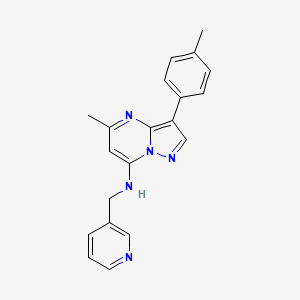 5-methyl-3-(4-methylphenyl)-N-(3-pyridinylmethyl)pyrazolo[1,5-a]pyrimidin-7-amine