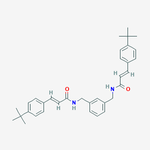 molecular formula C34H40N2O2 B444983 3-(4-tert-butylphenyl)-N-[3-({[3-(4-tert-butylphenyl)acryloyl]amino}methyl)benzyl]acrylamide 