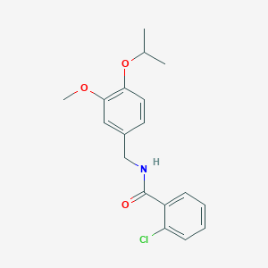 2-chloro-N-(4-isopropoxy-3-methoxybenzyl)benzamide