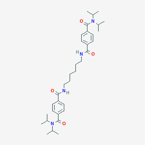 molecular formula C34H50N4O4 B444984 N~1~-[6-({4-[(diisopropylamino)carbonyl]benzoyl}amino)hexyl]-N~4~,N~4~-diisopropylterephthalamide 
