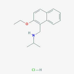 molecular formula C16H22ClNO B4449851 N-[(2-ethoxy-1-naphthyl)methyl]propan-2-amine hydrochloride 