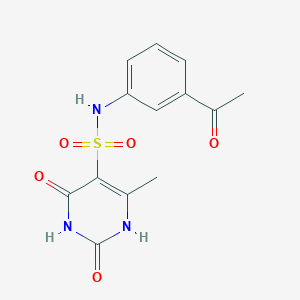 molecular formula C13H13N3O5S B4449880 N-(3-acetylphenyl)-6-methyl-2,4-dioxo-1,2,3,4-tetrahydro-5-pyrimidinesulfonamide 